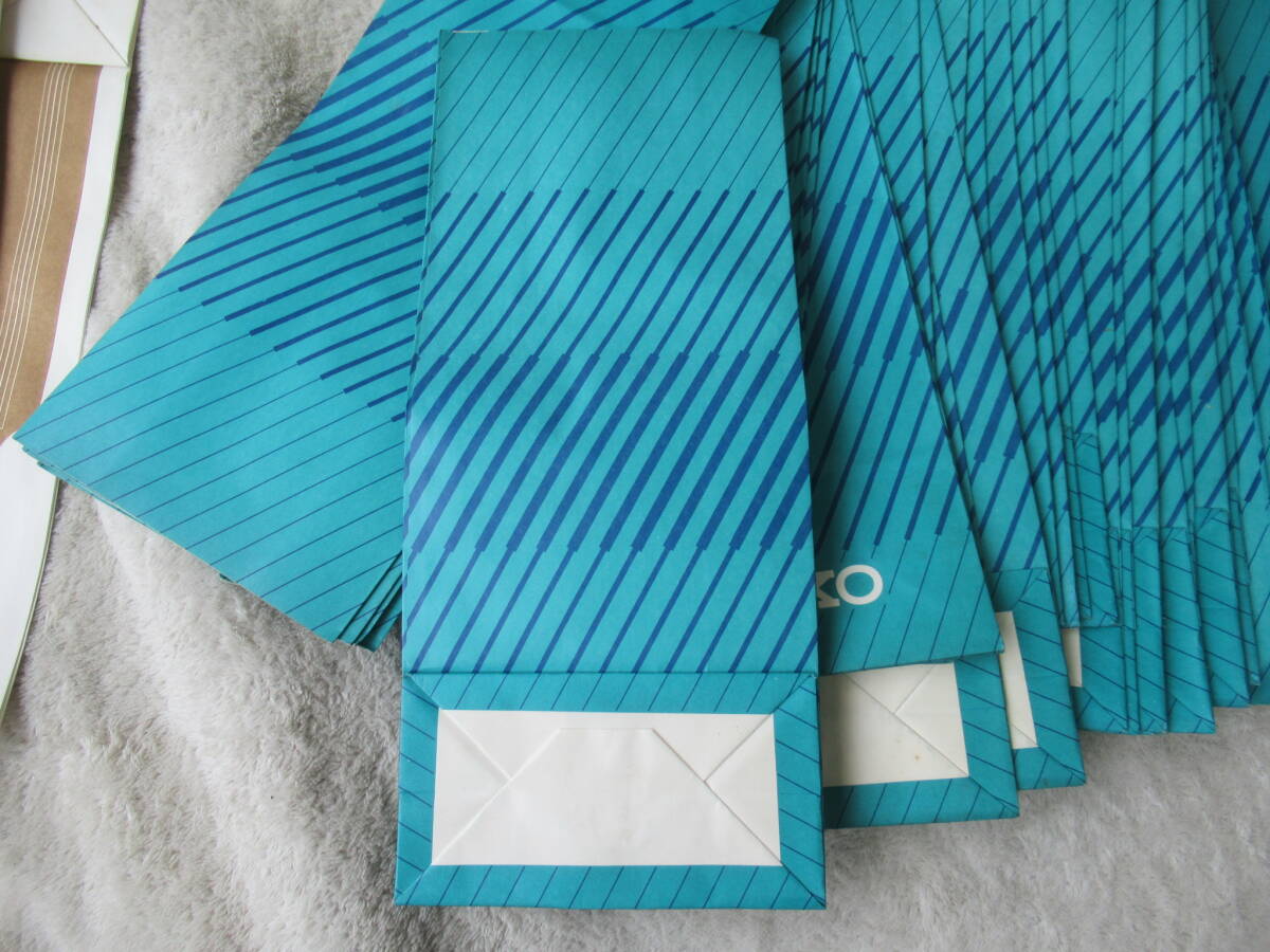 SEIKO セイコー ショップ袋 商品袋 紙袋 紙バック 買い物袋 2種　70枚 まとめて　昭和レトロ_画像5