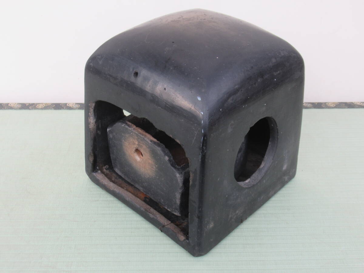 猫行火 レトロ アンティーク 古民具 古民家 / ねこあんか 猫あんか 炭入れ 猫火鉢 _画像1