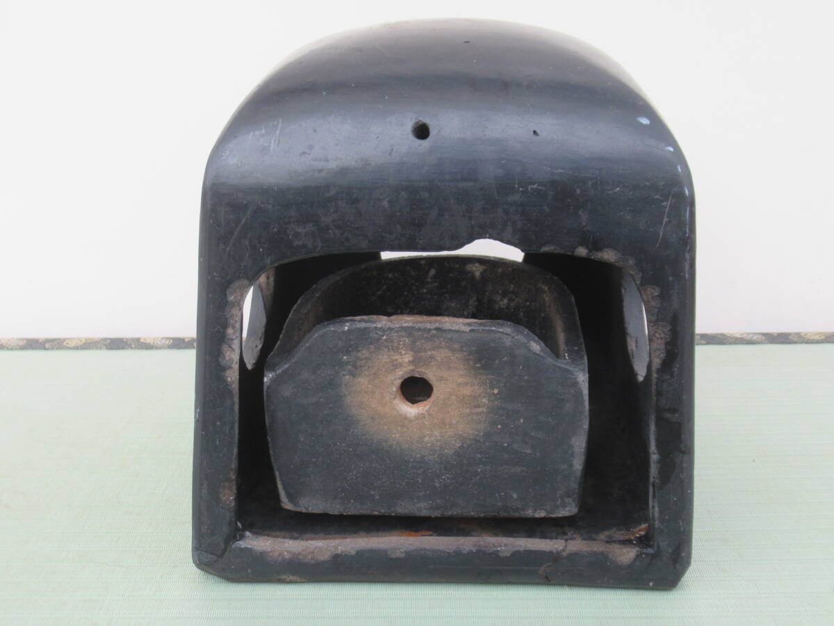 猫行火 レトロ アンティーク 古民具 古民家 / ねこあんか 猫あんか 炭入れ 猫火鉢 _画像2