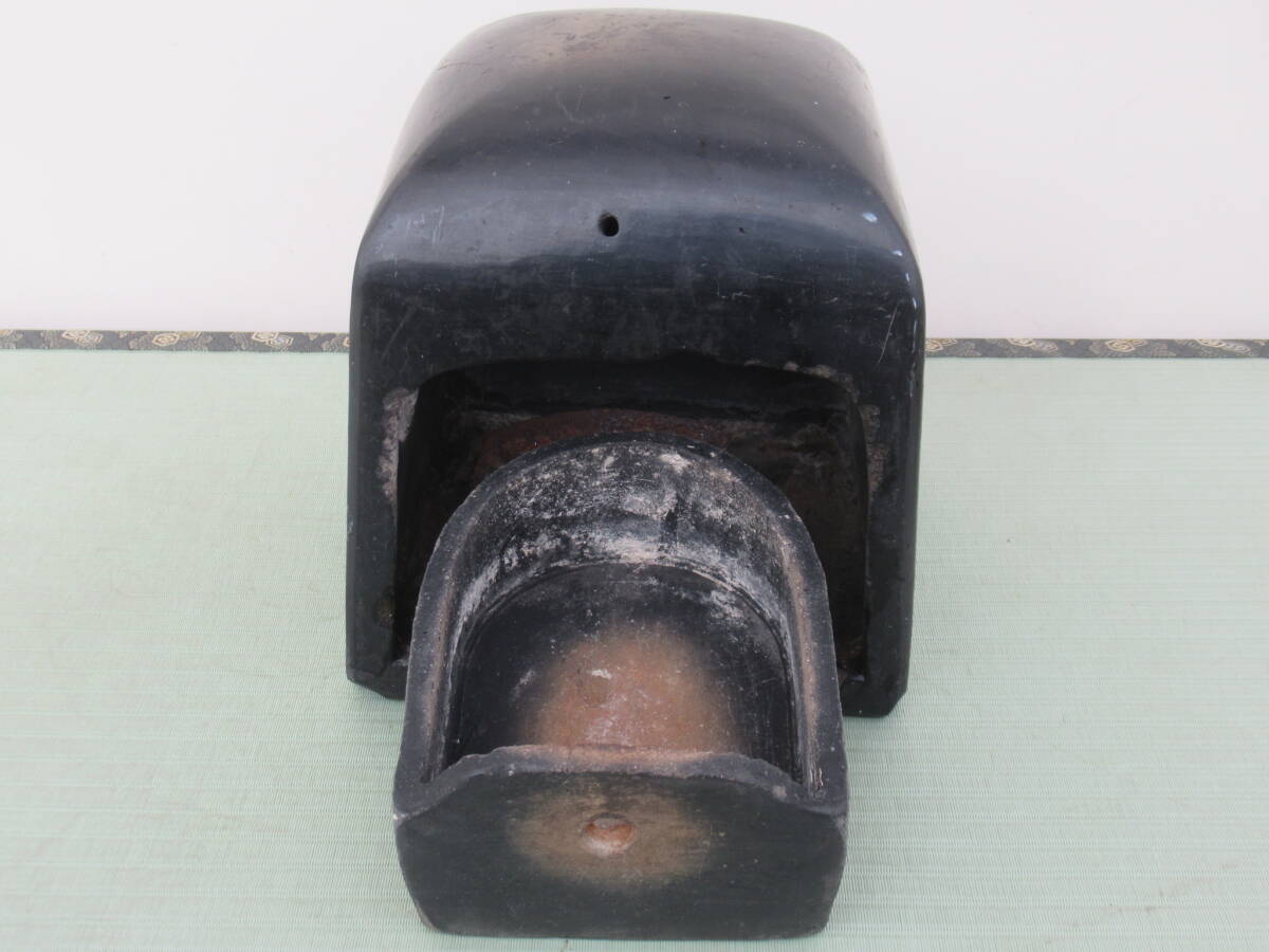 猫行火 レトロ アンティーク 古民具 古民家 / ねこあんか 猫あんか 炭入れ 猫火鉢 _画像3