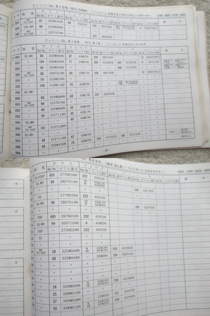 SEIKO ウオッチ 外装部品セット表 ご注文の手引き 1971年版　セイコー 服部時計店 昭和46年 非売品 B5サイズ 154ページ_画像10