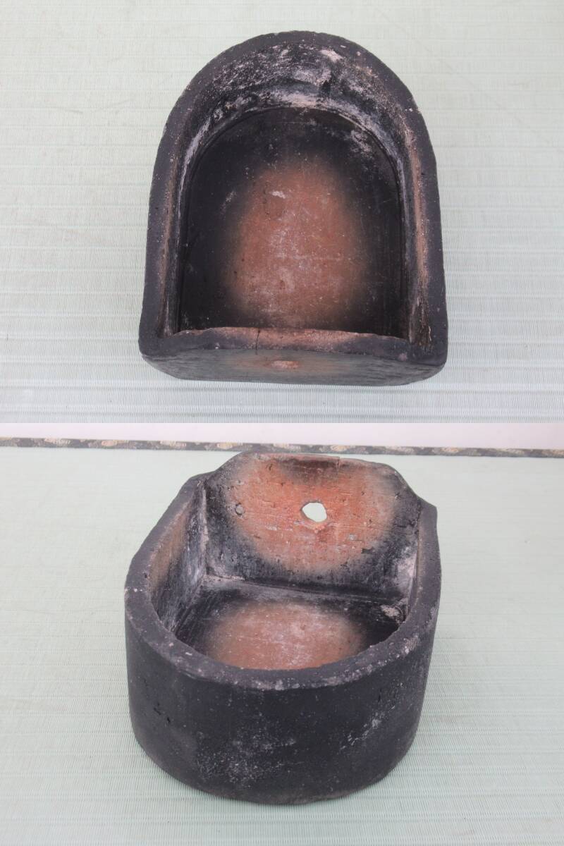 猫行火 レトロ アンティーク 古民具 古民家 / ねこあんか 猫あんか 炭入れ 猫火鉢 _画像6