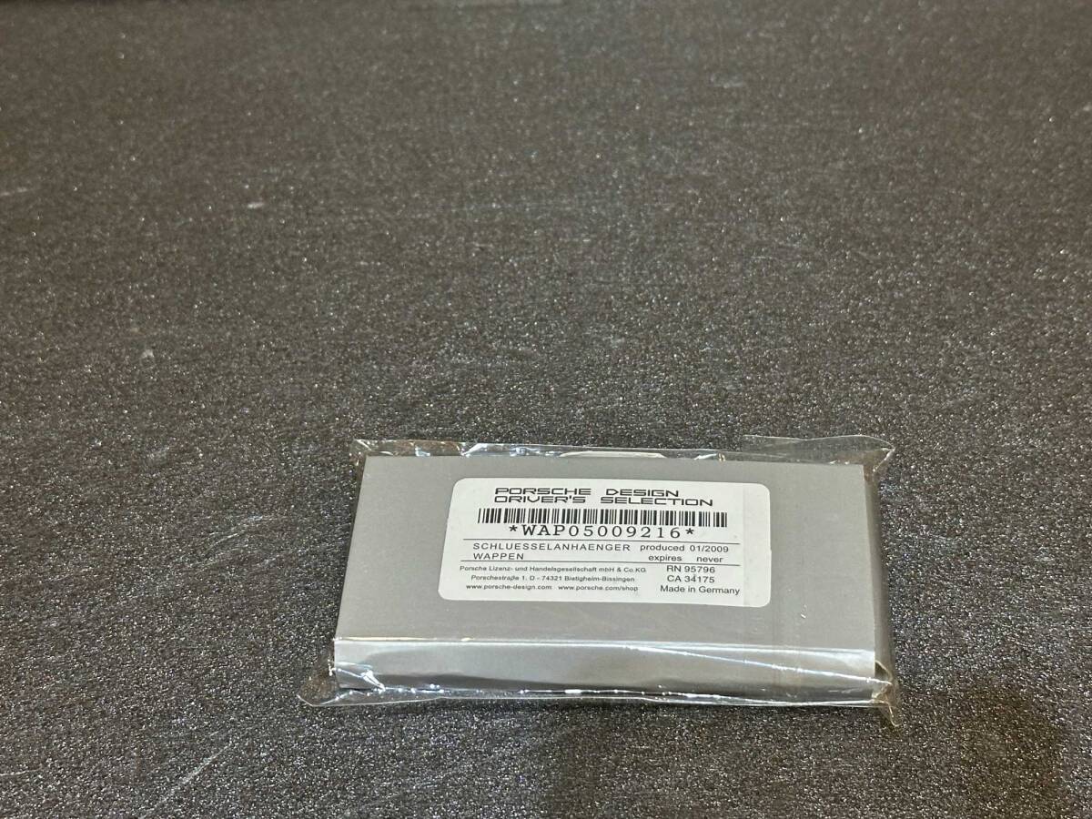 ポルシェ 純正 キーホルダー ポルシェクレストキーリング レザー_画像4