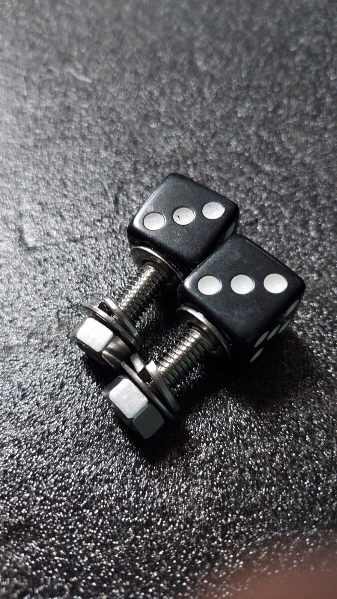 汎用 ナンバーボルト サイコロ ステンレス 水中花 ムーンアイズ マーシャル ハイエース ゼファー CBX クリームソーダ ZX ZR シャリー _画像3