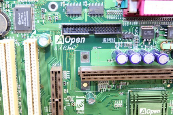 Y803# 通電確認のみ Aopen AX6BC マザーボード_画像4