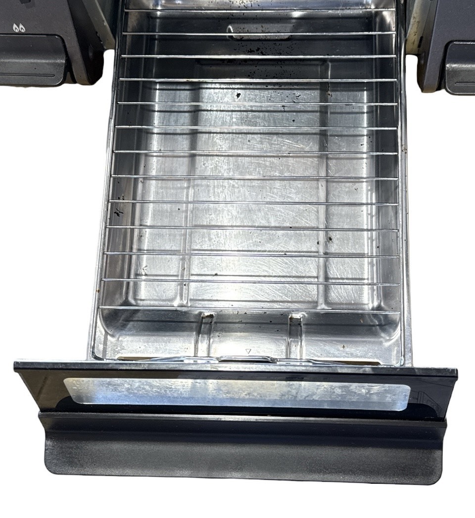 小河978 パロマ グリル付きテーブルコンロ PA-S46B-R 都市ガス用 2024年製 グリル内汚れあり 取扱説明書付き 幅59×奥行き約44×高さ約23cm_画像7