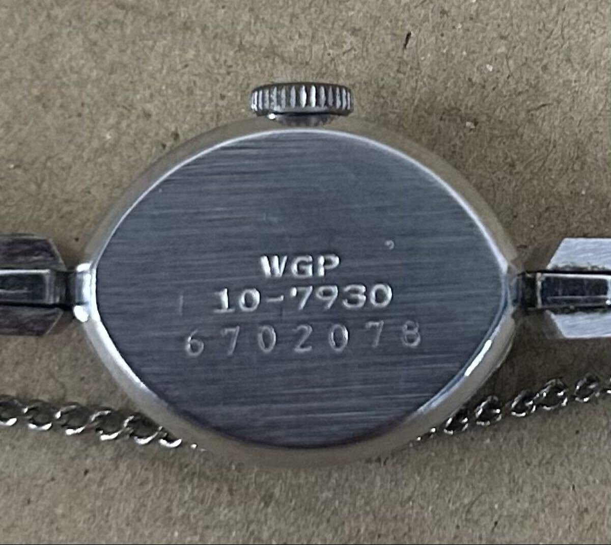 1円スタート SEIKO 10-7930 レディース 手巻き 腕時計 オーバル WGPホワイトゴールドメッキ 【1122A6】_画像5