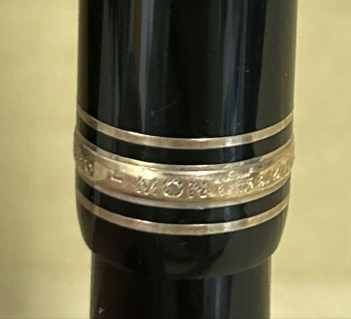 1円スタート MONTBLANC MEISTERSTUCK モンブラン マイスターシュテュック ペン先585 14K刻印 万年筆　ケース インク付 【1122A16】_画像7