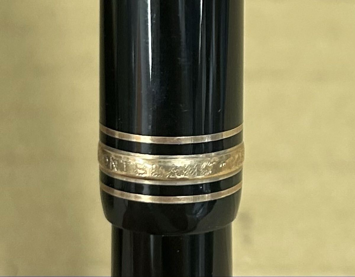 1円スタート MONTBLANC MEISTERSTUCK モンブラン マイスターシュテュック ペン先585 14K刻印 万年筆　ケース インク付 【1122A16】_画像8