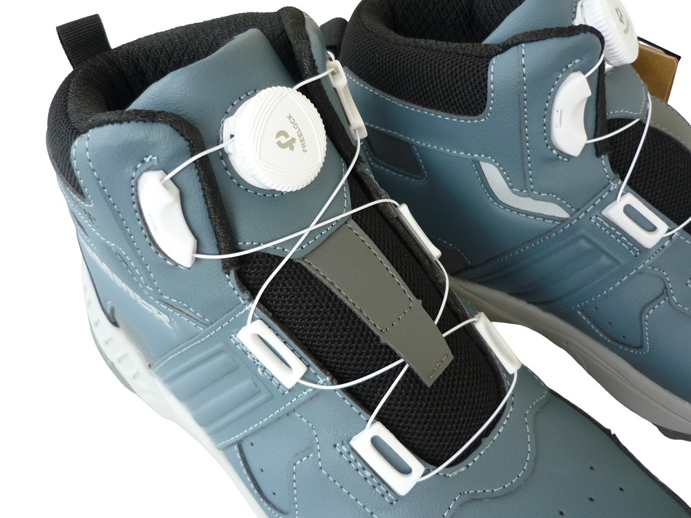 HM-S3D/新品 格安!HUMMER ハマー ダイヤル式 樹脂先芯入り 安全靴 ミドルカット セーフティーシューズ グレーブルー 25.5cm ハイカット_画像7