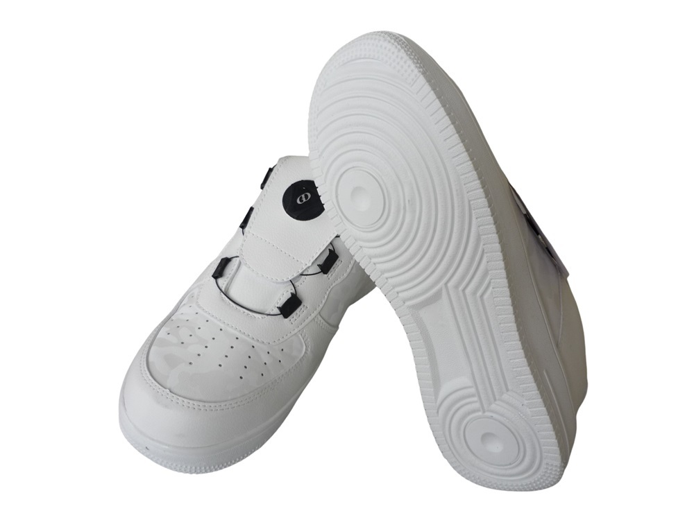 GD-640／新品 格安！鋼製先芯入りスニーカー ダイヤル式安全靴 ホワイト 26.0cm ワンタッチで着脱かんたん！ローカット 白 作業靴 ダイヤル_画像7