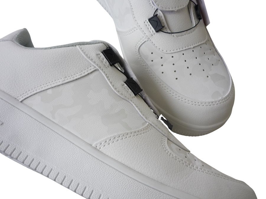 GD-640／新品 格安！鋼製先芯入りスニーカー ダイヤル式安全靴 ホワイト 26.0cm ワンタッチで着脱かんたん！ローカット 白 作業靴 ダイヤル_画像8