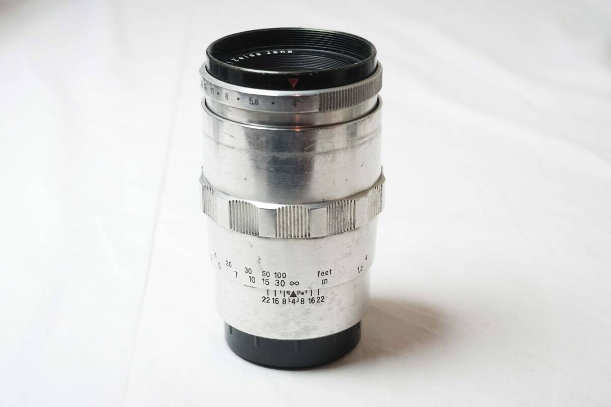 Carl Zeiss Jena Sonnar 135mm f4 M42 カールツアイスイエナ ゾナー シルバー_画像1