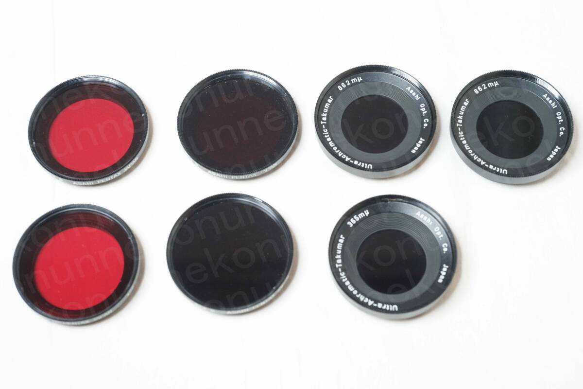 ASAHI PENTAX Ultra-Achromatic-Takumar 85mm f4.5 M42 フィルター4種7枚付き 旭光学 希少 レア 珍品 蛍石 水晶 難あり_画像3