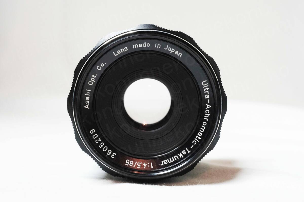 ASAHI PENTAX Ultra-Achromatic-Takumar 85mm f4.5 M42 フィルター4種7枚付き 旭光学 希少 レア 珍品 蛍石 水晶 難あり_画像8