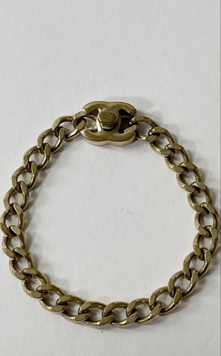 1000円~正規品 美品 シャネル CHANEL ココマーク ターンロック 喜平デザイン ブレスレット ゴールドカラー 刻印あり ヴィンテージ_画像1