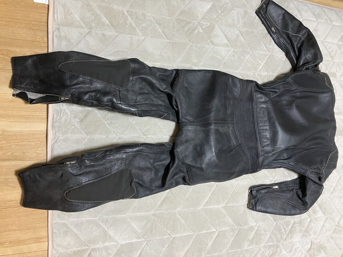 クシタニ革ツナギビンテージ ブラック 本革 革ツナギ バイクウェア_画像9