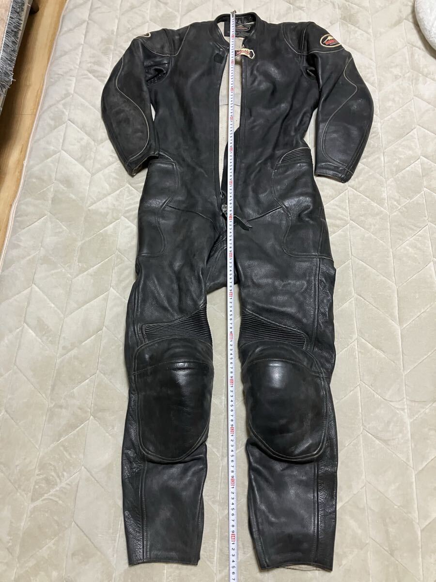 クシタニ革ツナギビンテージ ブラック 本革 革ツナギ バイクウェア_画像1