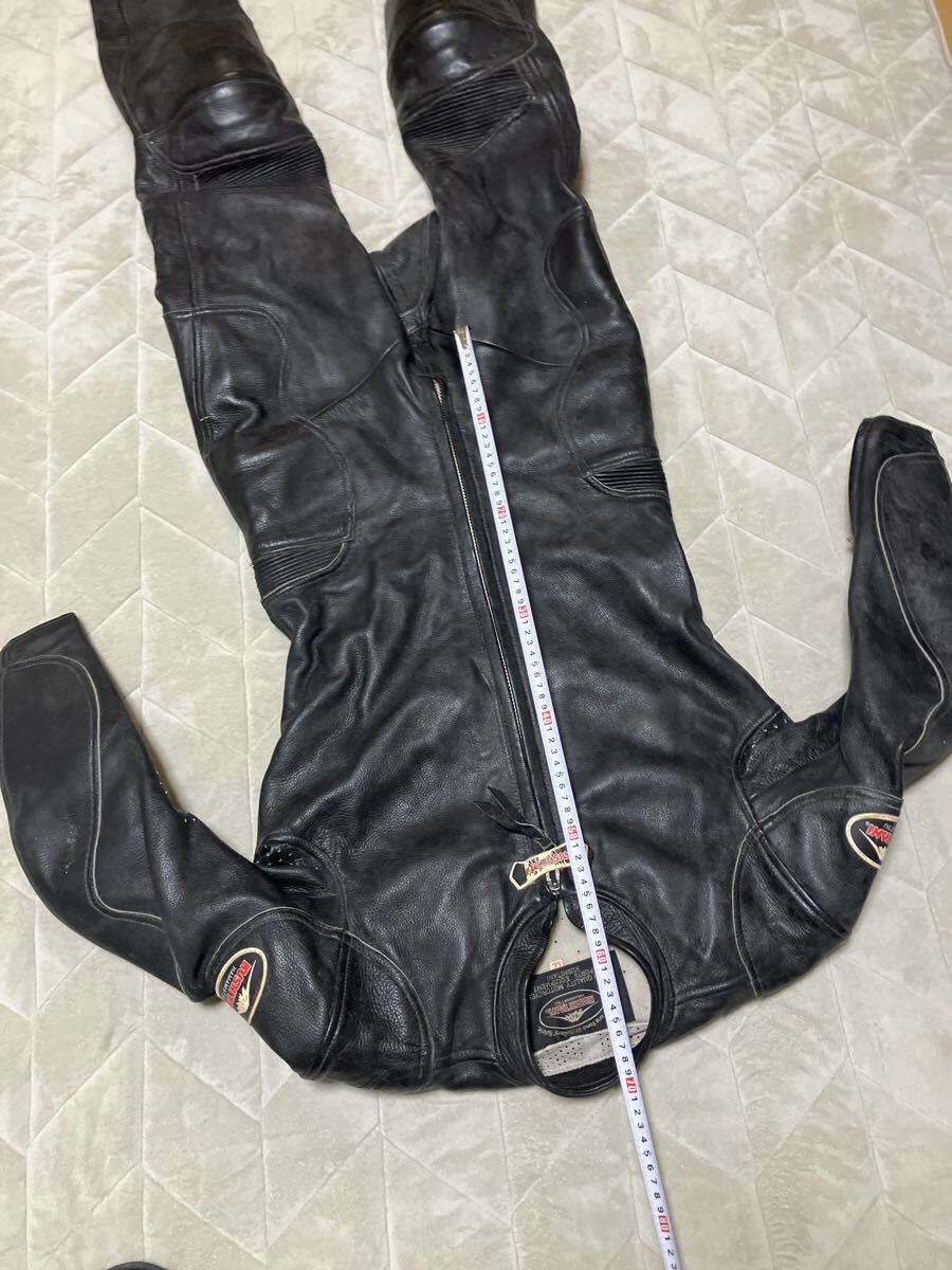 クシタニ革ツナギビンテージ ブラック 本革 革ツナギ バイクウェア_画像7