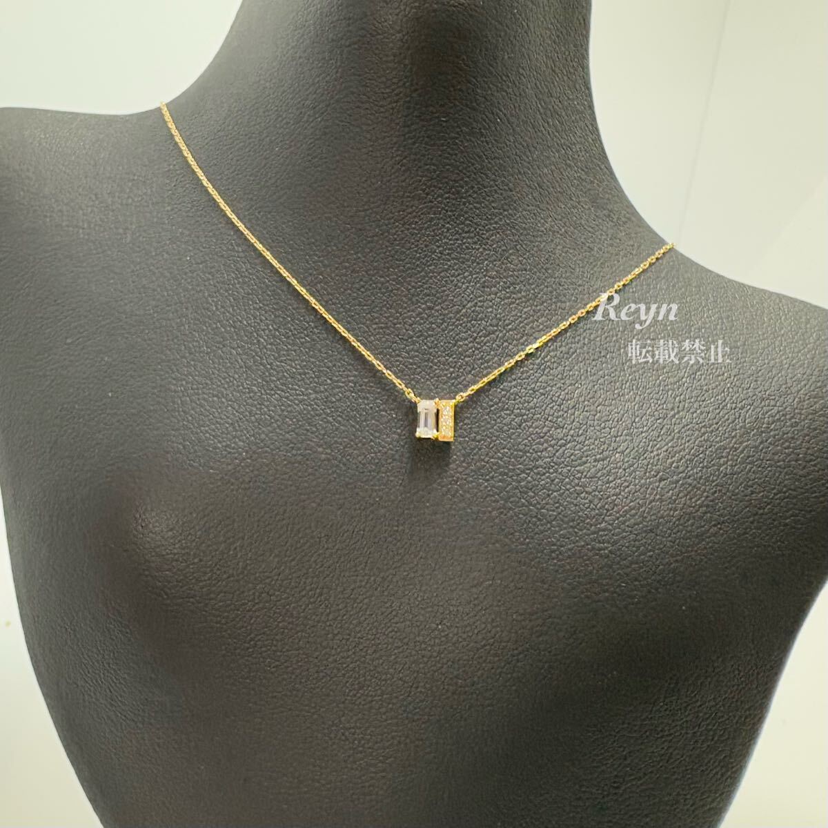 [ новый товар с отделкой ] VENDOME AOYAMA Vendome Aoyama k18 белый топаз бриллиантовое колье GGVN015440TH 2025 год 7 месяц покупка 