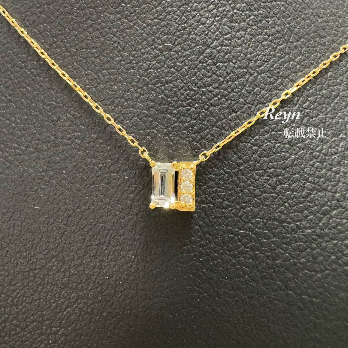 [ новый товар с отделкой ] VENDOME AOYAMA Vendome Aoyama k18 белый топаз бриллиантовое колье GGVN015440TH 2025 год 7 месяц покупка 