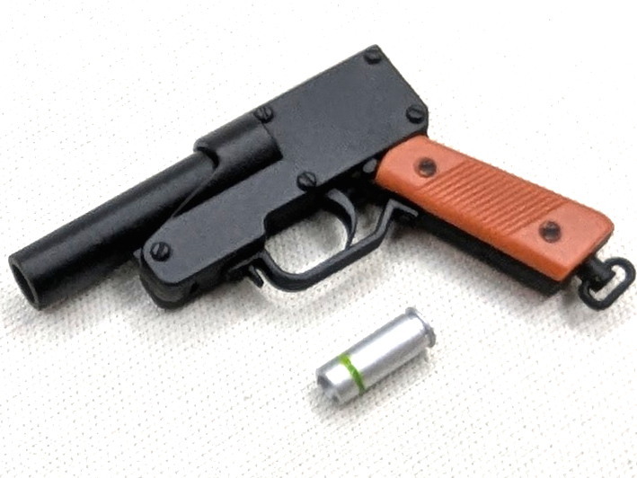 1/6 陸上自衛隊 9mm 機関拳銃 53式 信号拳銃 セット_画像7