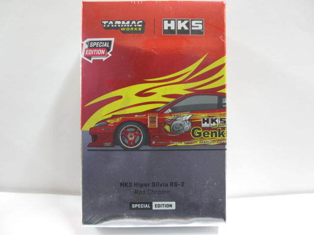 ≪ターマック ワークス≫⇒1/64 HKS Hiper Silvia RS-2 Chrome Red _画像1