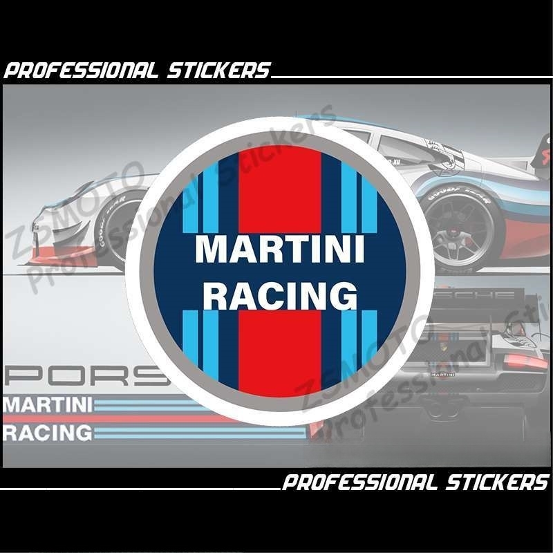 ポルシェ マルティニ レーシング ステッカー デカール シール 10CM PORSCHE MARTINI RACINGアクセサリー 911 パナメーラ マカン カイエン_画像1
