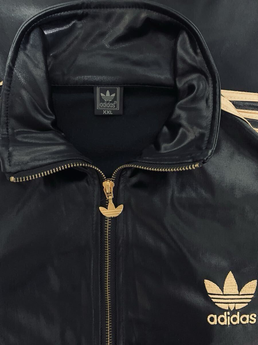 極美品 adidas アディダス CHILE 62 セットアップ トラックジャケット ジャージ 上下セット 黒×金 XXL VINTAGE 00's 90's 80's 70's_画像5