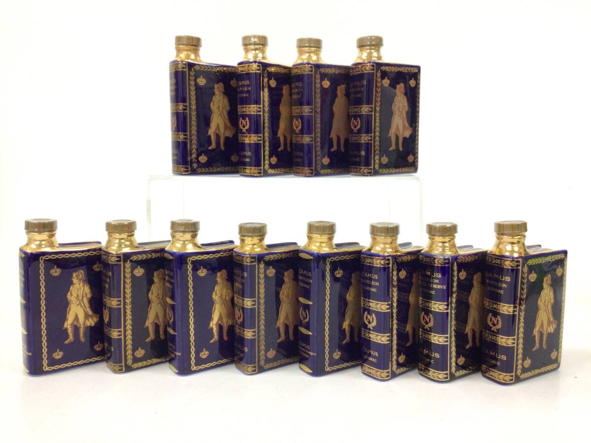 1 иен старт бренди brandy Camus книжка керамика Mini бутылка 12 шт. комплект 50ml 40% масса номер :2(RW4)