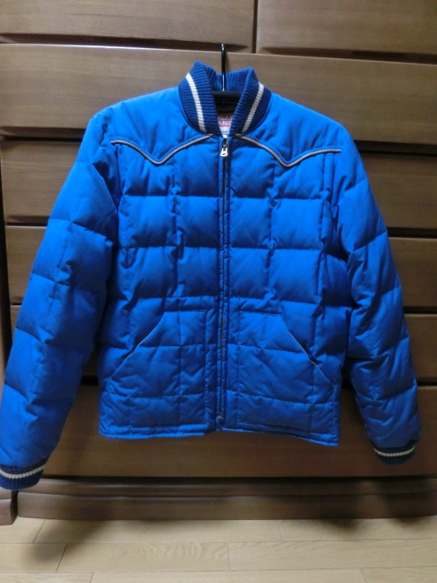 SUGAR CANE★シュガーケーン★ダウンジャケット★SC10751★ブルー★サイズL★中古美品_画像1