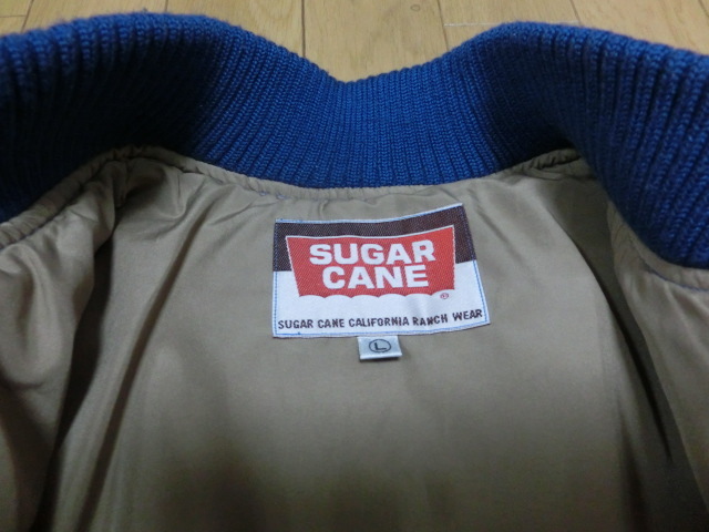 SUGAR CANE★シュガーケーン★ダウンジャケット★SC10751★ブルー★サイズL★中古美品_画像3