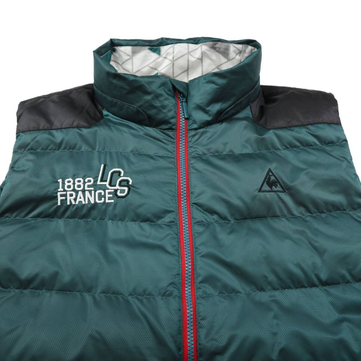 極美品★le coq sportif ルコック・ゴルフ　フード付きダウンベスト/LLサイズ_画像4