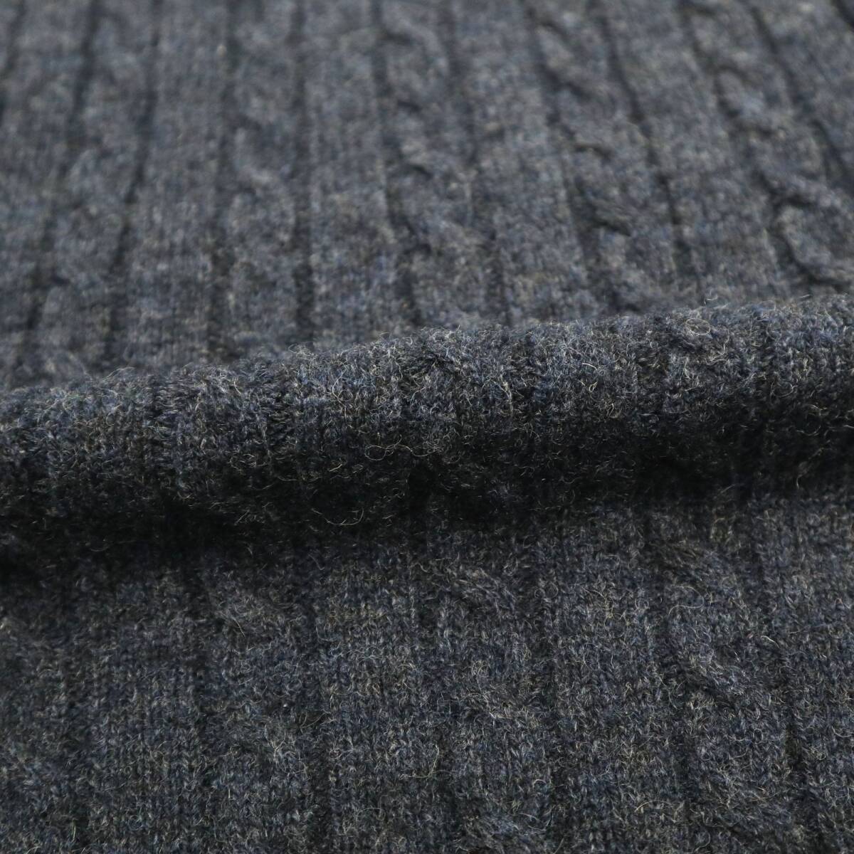 美品★CANTERBURY カンタベリー キーウィ刺繍入り クルーネック ケーブルニットセーター/Mサイズ_画像6