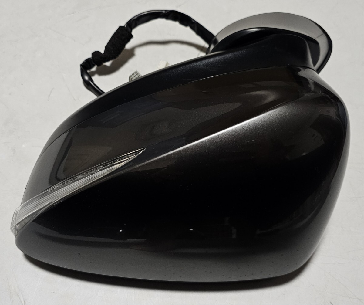 マツダ CX-3・DK8FW 純正 ドアミラー/サイドミラー 左 [46G・グレー] ターンシグナル・カメラ付 カプラー・8P/4P ブルーレンズ 良品 2020年_画像3