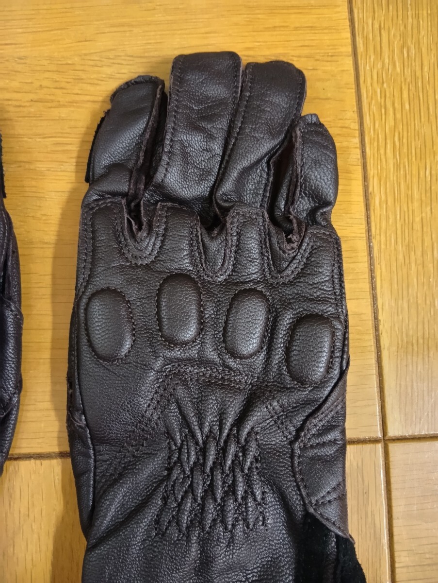 クシタニ　ロングカットグローブ　K-5315 Lサイズ ダークブラウン(検索　KUSHITANI本革　JRP)_画像2