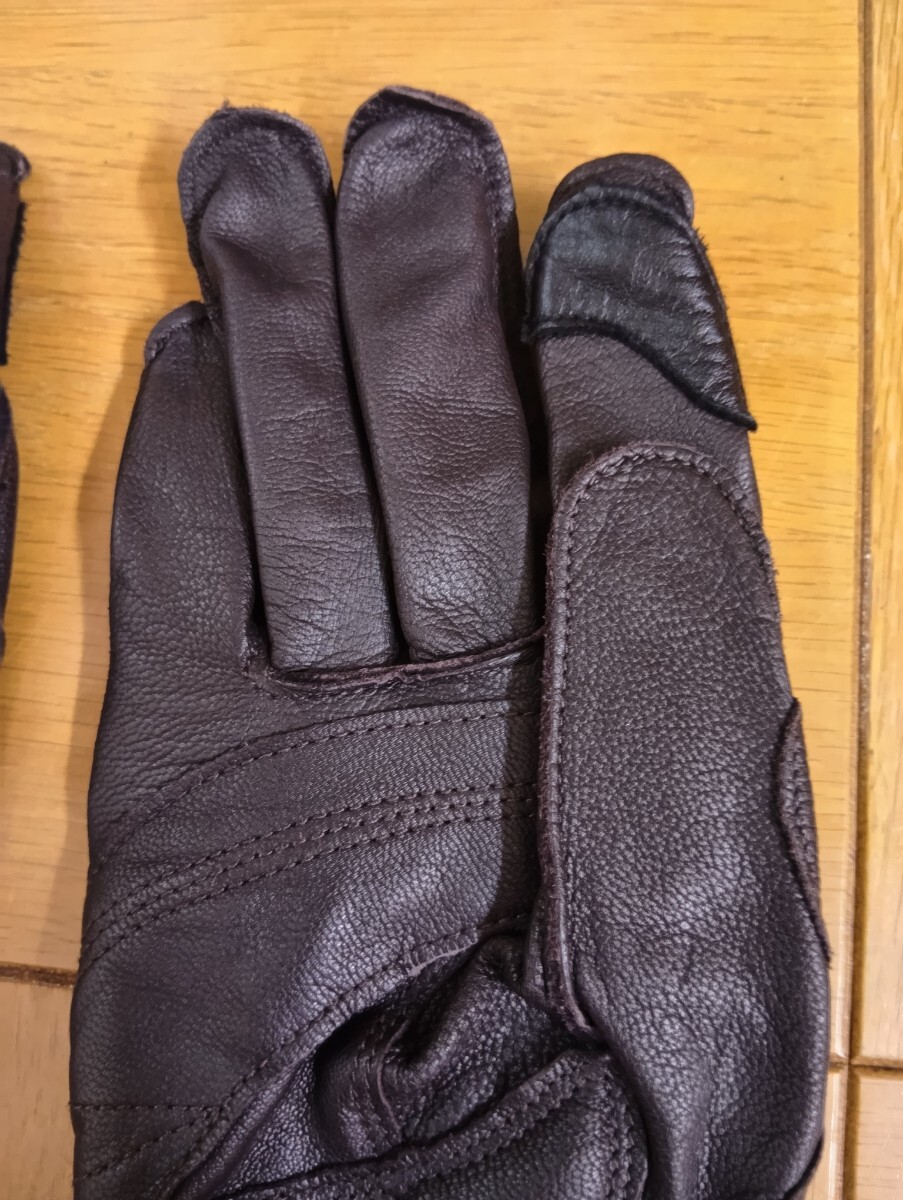 クシタニ　ロングカットグローブ　K-5315 Lサイズ ダークブラウン(検索　KUSHITANI本革　JRP)_画像4