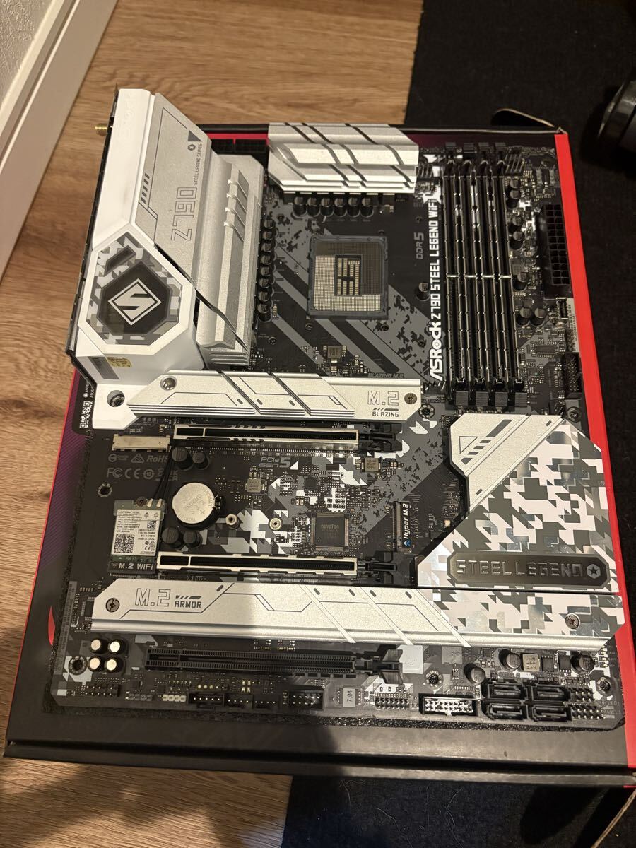 1円スタート ATXマザーボード ASRock Steel Legend Wi-Fi Intel LGA1700 12世代 13世代 14世代_画像1