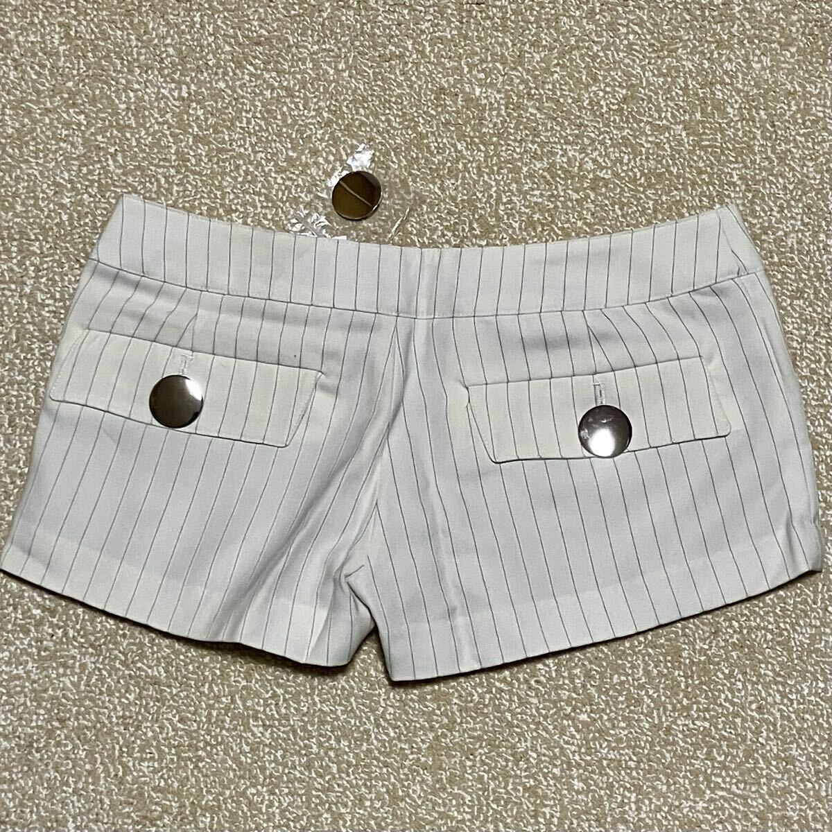 【PLAYBOY】プレイボーイ　ベアトップ　へそ出し　【SWORD FISH】ソードフィッシュ　ショートパンツ　ミニスカート風　平成ギャル　y2k_画像7