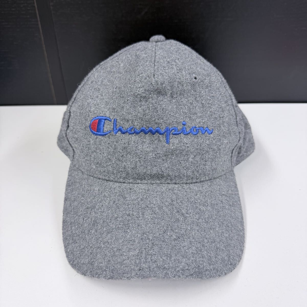 【Champion】チャンピオン キャップ スウェット スナップバック 帽子 グレー_画像1