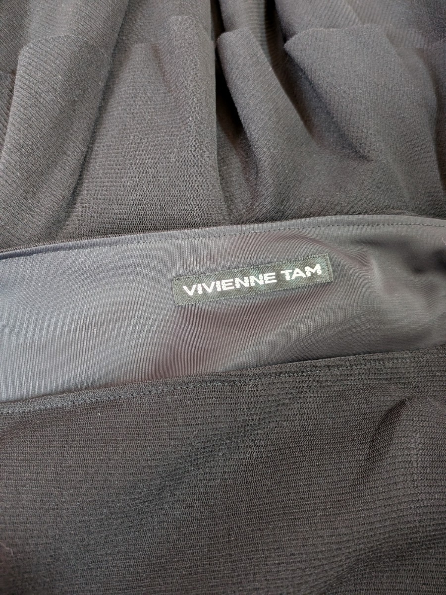 VIVIENNE TAM◇花柄 刺繍 膝丈 ティアードスカート size1_画像6