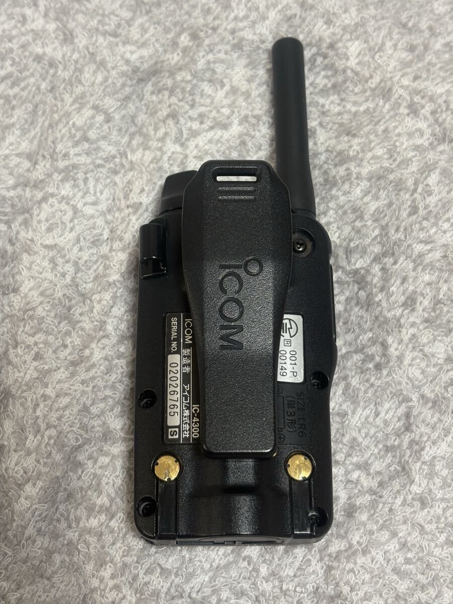 IC-4300 シルバー アイコム 特定小電力トランシーバー_画像2