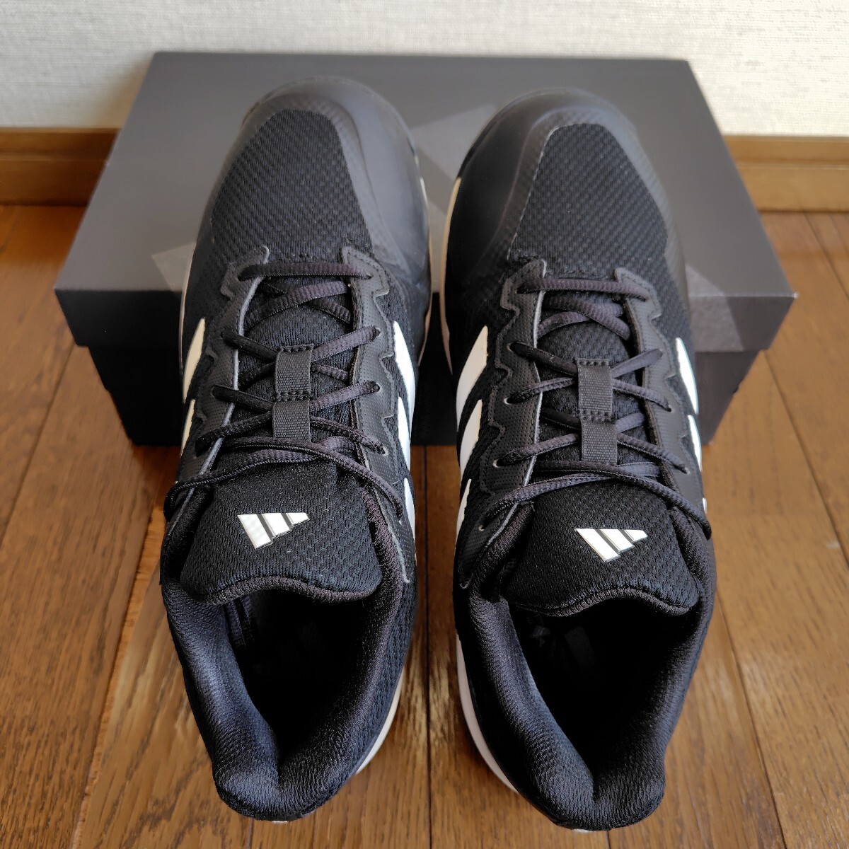 アディダス メンズ テニスシューズ 28.0 ゲームコート 2 オムニコート / adidas Game Court 2 U OC M GZ4769 ブラック ホワイト_画像3