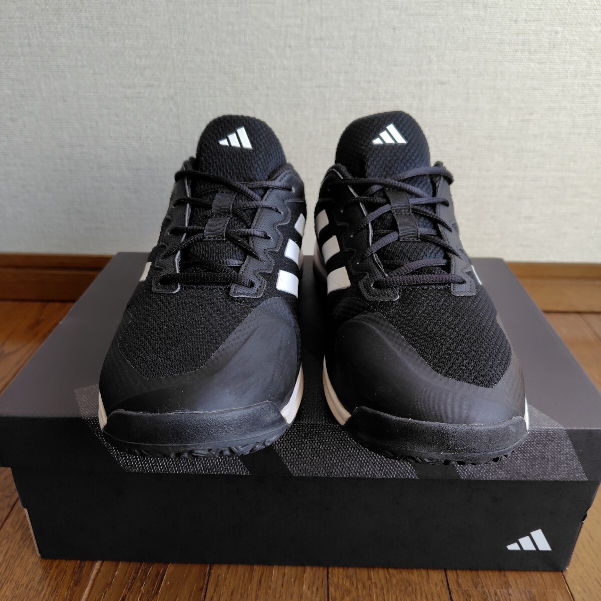 アディダス メンズ テニスシューズ 28.0 ゲームコート 2 オムニコート / adidas Game Court 2 U OC M GZ4769 ブラック ホワイト_画像5