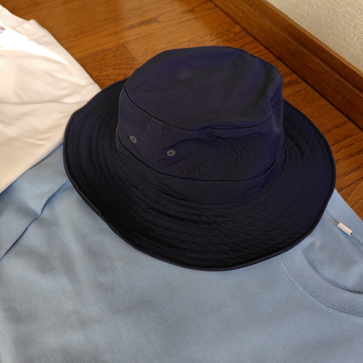 ユニクロ GU Tシャツ など 9点 セット / UNIQLO クルーネック エアリズム コットン ポケツキ 五分袖 長袖 半袖 オーバーサイズ 帽子_画像6