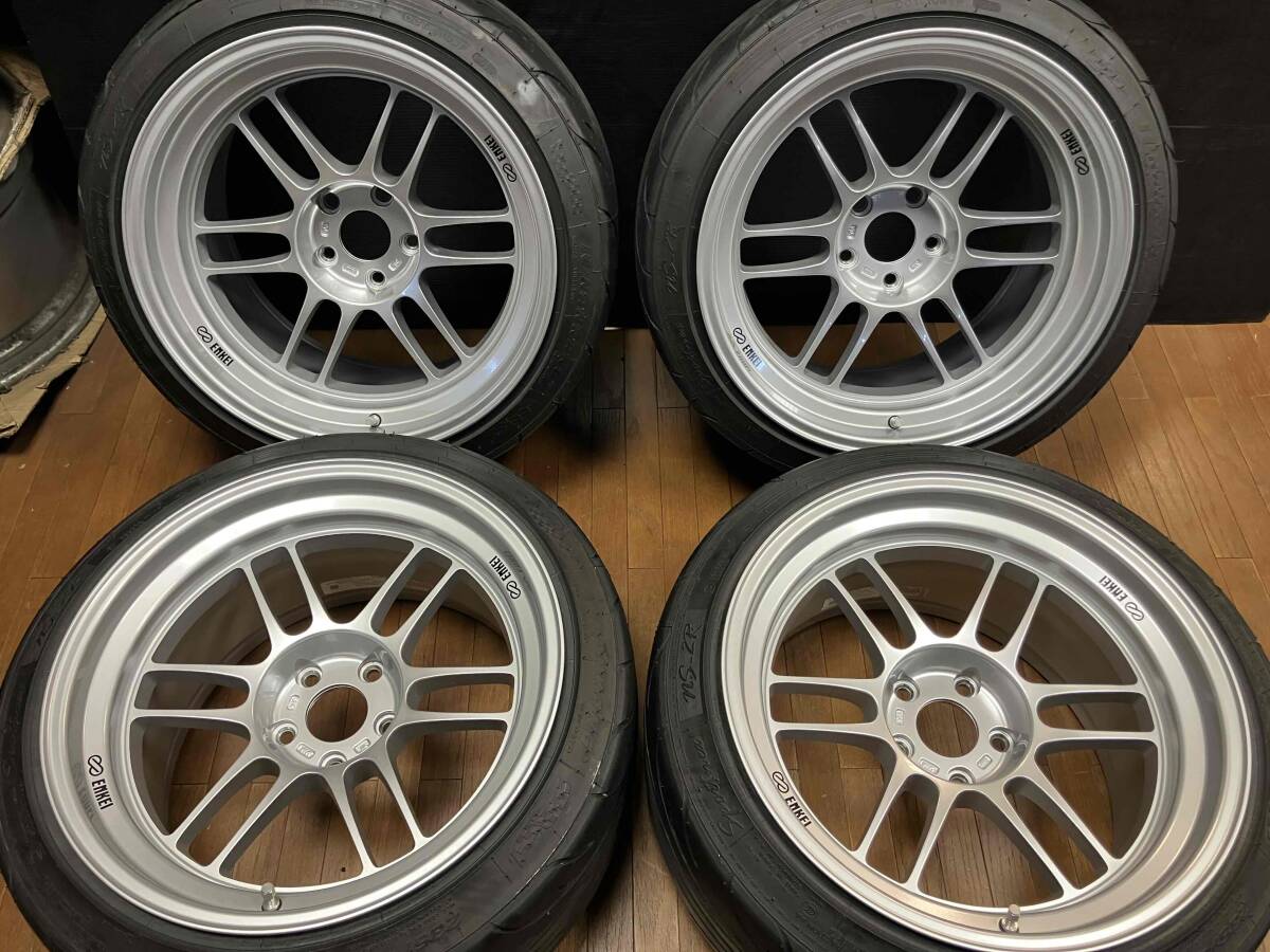 ◆エンケイ RPF1RS 18インチ◆10.5J+0 5H114.3◆ナンカン NS2R 235/40R18 2025年製造◆シルビア スカイライン JZX100 等 カスタム車に◆_画像1