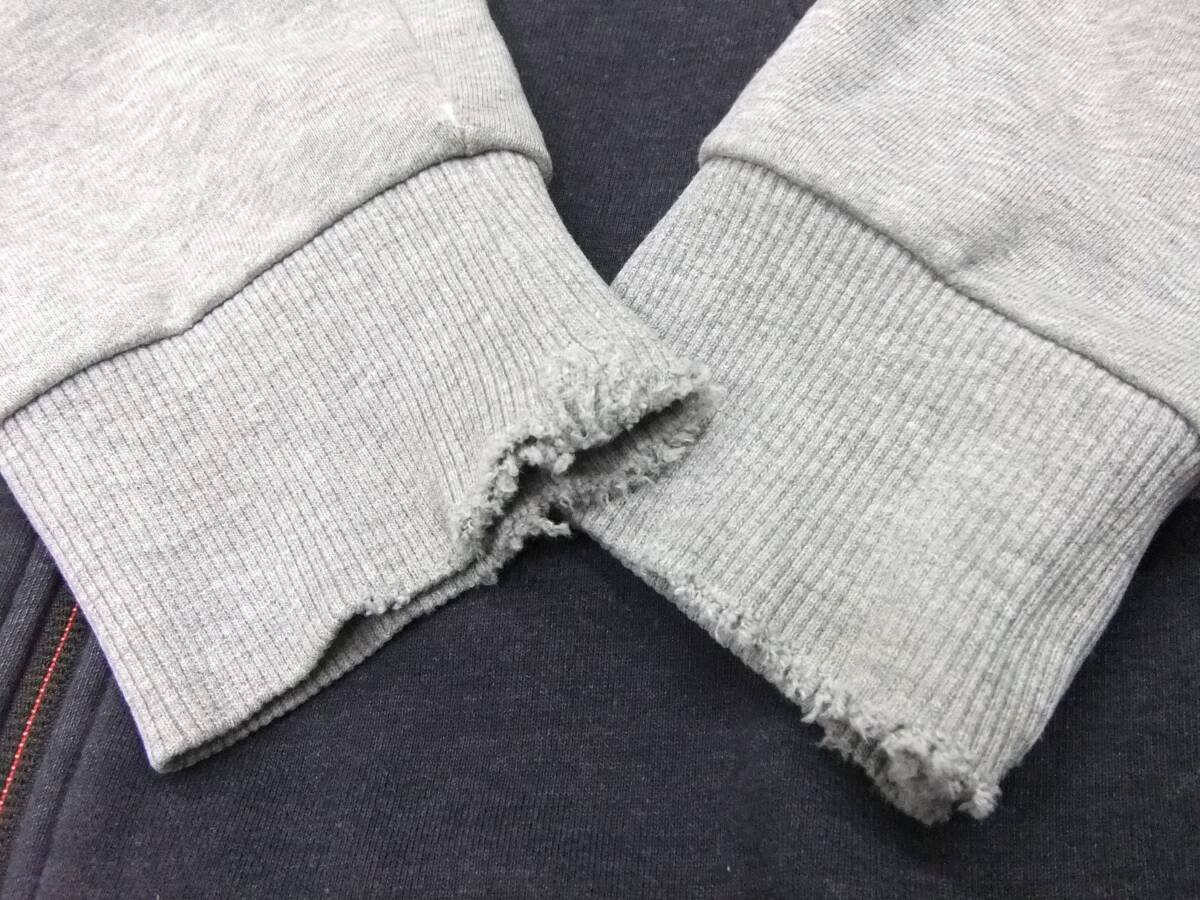 ■CANTERBURY■スウェット地ジャケット 紺×グレー XLサイズ 袖ロゴプリント ジャージ カンタベリー_画像5