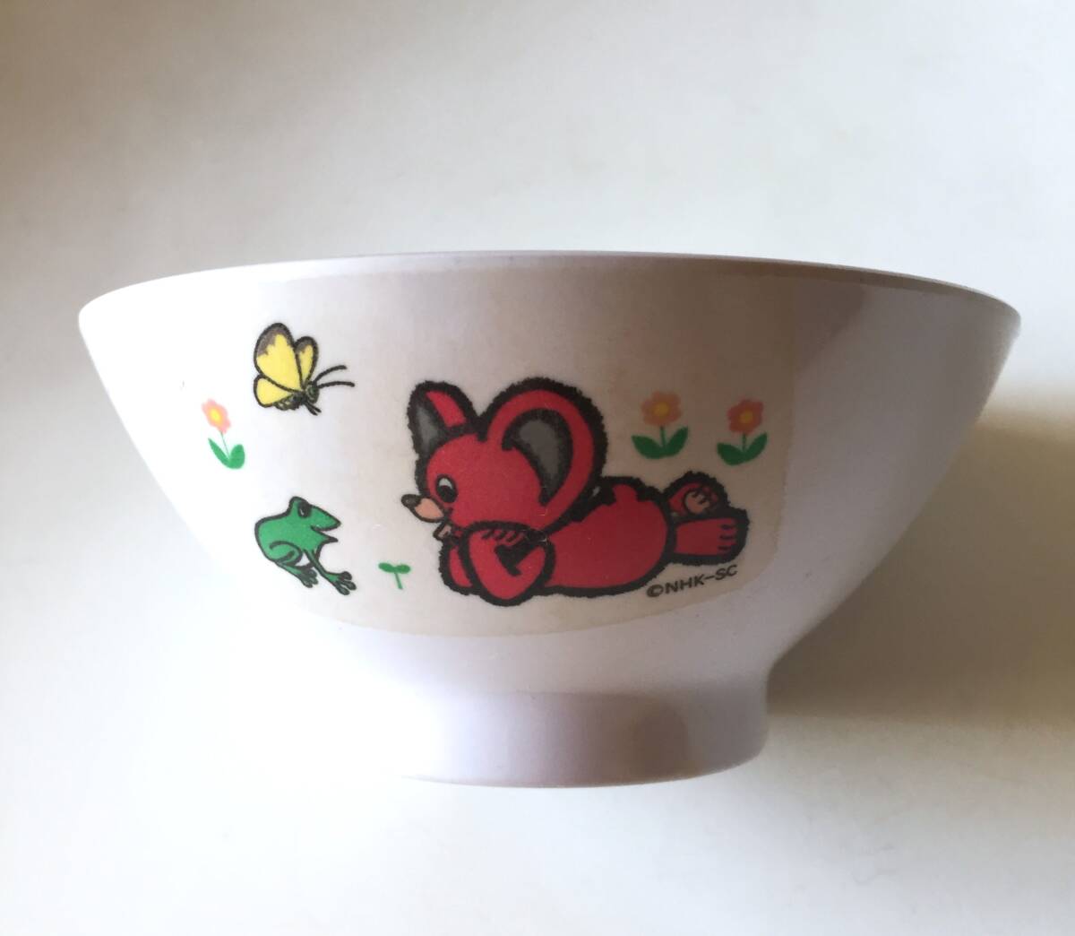 ◆ビンテージ ヤンヤンムウ 茶碗 メラミン おかあさんといっしょ ヤンヤンムウくん 昭和レトロ_画像7