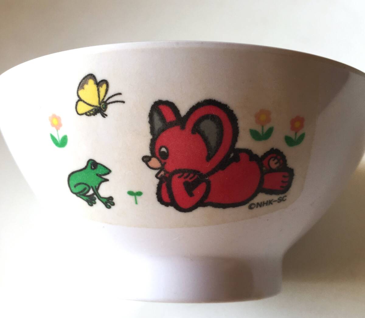 ◆ビンテージ ヤンヤンムウ 茶碗 メラミン おかあさんといっしょ ヤンヤンムウくん 昭和レトロ_画像4