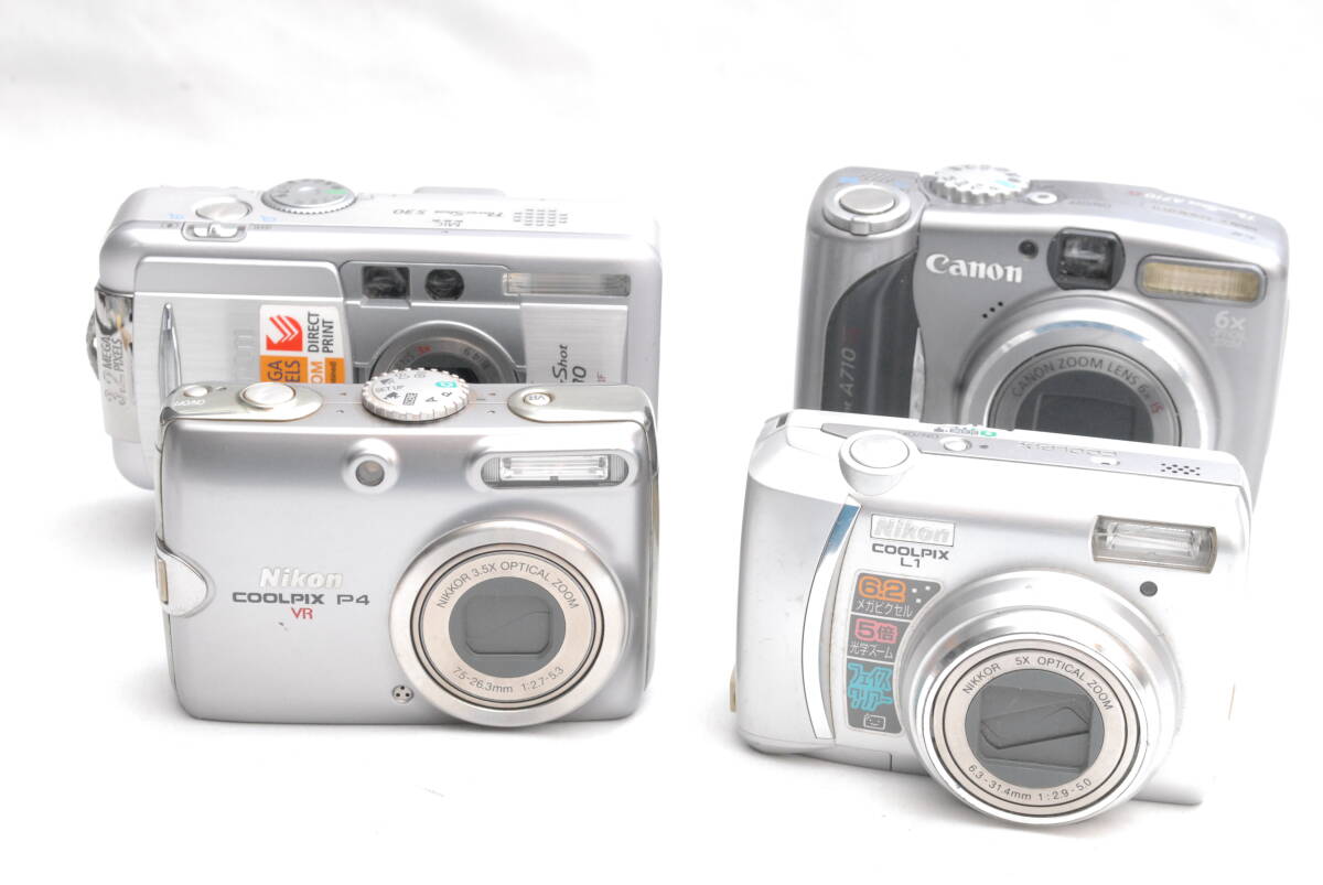 コンパクトデジカメ　4点　（ジャンク品） 11-25-03_画像1